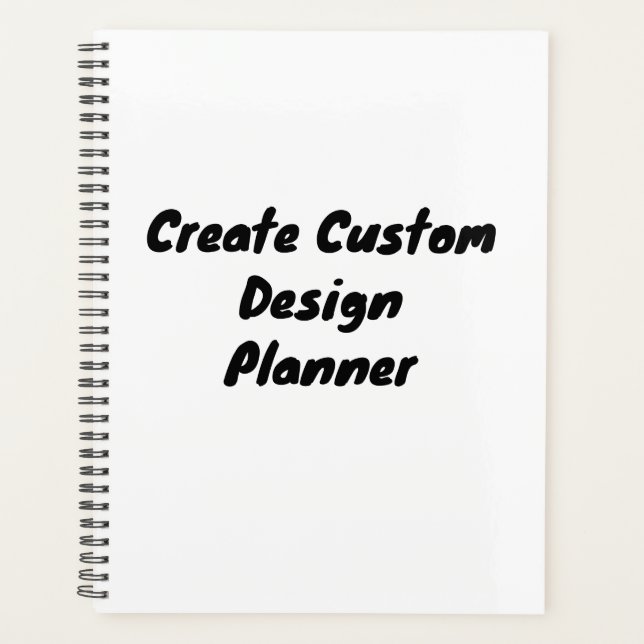 Custom Create Soft Cover, Black Spiral Planner (Front)