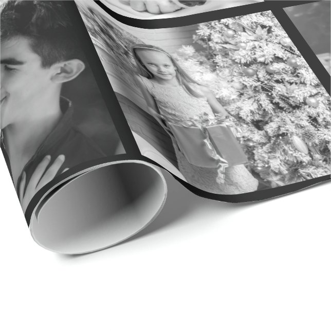 Custom Create-Your-Own 30 Photo Collage Gift Wrapping Paper (Roll Corner)