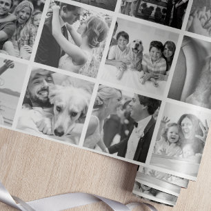 Custom Create-Your-Own 30 Photo Collage Gift Wrapping Paper