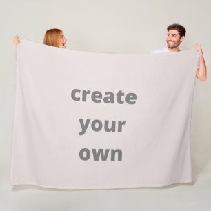 Custom create your own add your design family cute fleece blanket