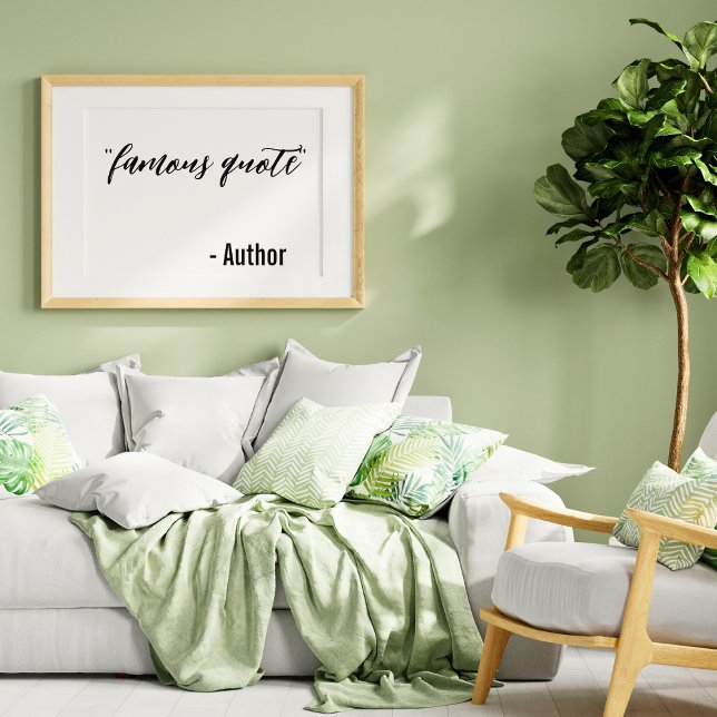 Custom Create-Your-Own, Famous Quote Simple Poster (Creator Uploaded)