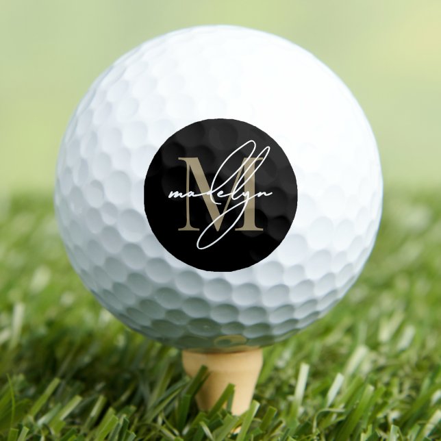 Custom Create Your Own Gold Monogram Golf Balls (Custom Create Your Own Gold Monogram Golf Balls )