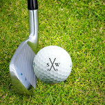 Custom Create Your Own Golf Theme Monogrammed Golf Balls<br><div class="desc">Logo style golf clubs with your monogram initials. Perfect and simple golf theme to create your own personalised golf balls. Great as a gift for those that love to play golf.</div>
