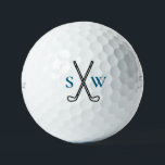 Custom Create Your Own Golf Theme Monogrammed Golf Balls<br><div class="desc">Logo style golf clubs with your monogram initials. Perfect and simple golf theme to create your own personalised golf balls. Great as a gift for those that love to play golf.</div>