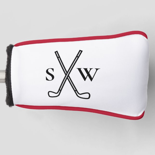 Custom Create Your Own Golf Theme Monogrammed Golf Head Cover (Front)