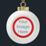 custom create your own photo  ceramic ball christmas ornament<br><div class="desc">Make the festive holidays extra special with this custom ceramic ball Christmas tree ornament. Add your own photo and personalised text to create a keepsake that’s perfect for decorating your Christmas tree or gifting to loved ones. A timeless, elegant way to capture photograph memories year after year. Start designing your...</div>