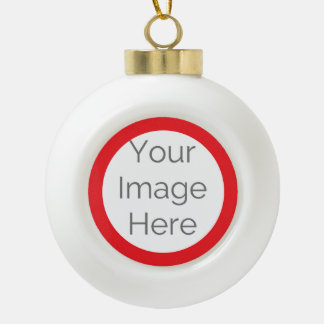custom create your own photo ceramic ball christmas ornament