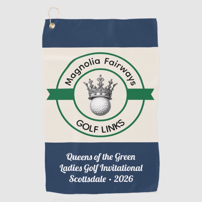 Custom Create Your Own Womens Golf Tournament Towel (Front)
