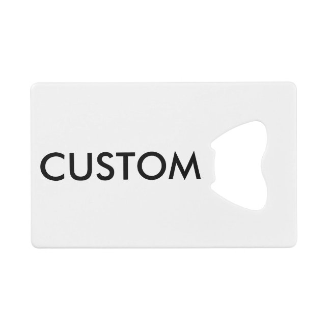 Custom Credit Card Bottle Opener Blank Template (Front (Horizontal))