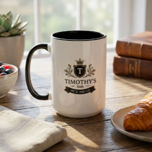 Custom Crest Little Pick-Me-Up Funny Father's Day Mug