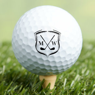 Custom Crest Logo Monogram Golf Balls
