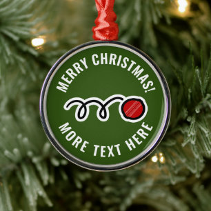 Custom cricket ball sport Christmas tree ornament