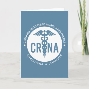 Custom CRNA Certified Registered Nurse Anaesthetis Card