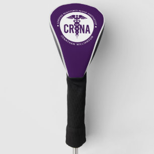 Custom CRNA Certified Registered Nurse Anaesthetis Golf Head Cover