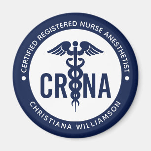 Custom CRNA Certified Registered Nurse Anaesthetis Magnet