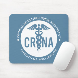 Custom CRNA Certified Registered Nurse Anaesthetis Mouse Pad