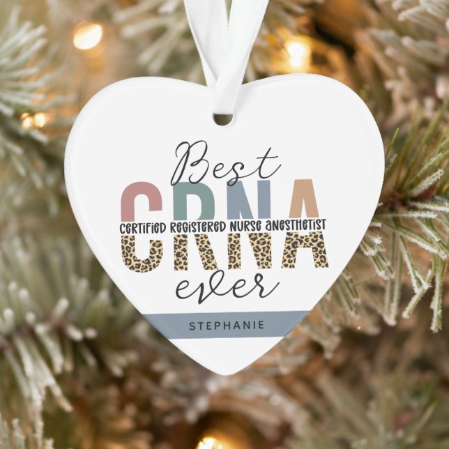 Custom CRNA Certified Registered Nurse Anaesthetis Ornament (Tree)