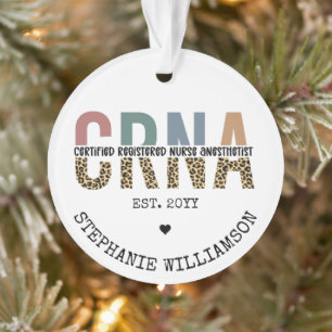 Custom CRNA Certified Registered Nurse Anaesthetis Ornament