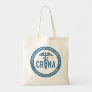 Custom CRNA Certified Registered Nurse Anaesthetis Tote Bag