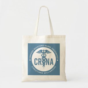 Custom CRNA Certified Registered Nurse Anaesthetis Tote Bag