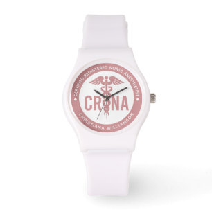 Custom CRNA Certified Registered Nurse Anaesthetis Watch