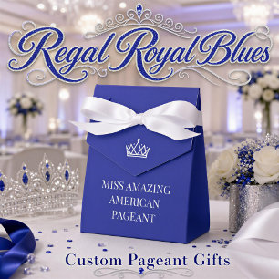Custom Crown Pageant Contestant Welcome Gift Favour Box