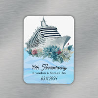 Custom Cruise 40th Wedding Anniversary Keepsake