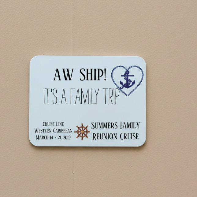 Custom Cruise Door Family Personalised Aw Ship! Magnet (Creator Uploaded)