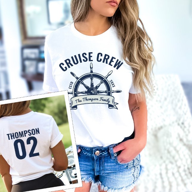 Custom Cruise Or Lake Family Vacation Matching T-Shirt (Creator Uploaded)