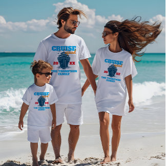 Custom Cruise Squad 2024 Personalised Funny Group T-Shirt