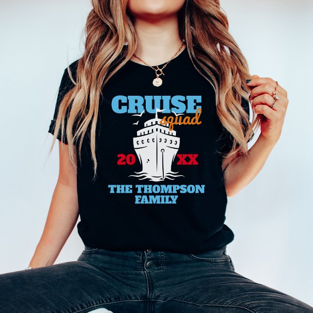 Custom Cruise Squad 2024 Personalised Funny Group T-Shirt (Creator Uploaded)