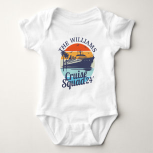 Custom Cruise Squad Family Group Friends Sunset Baby Bodysuit