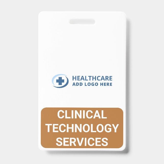Custom CTS Clinical Technology Services Companion ID Badge (Front)
