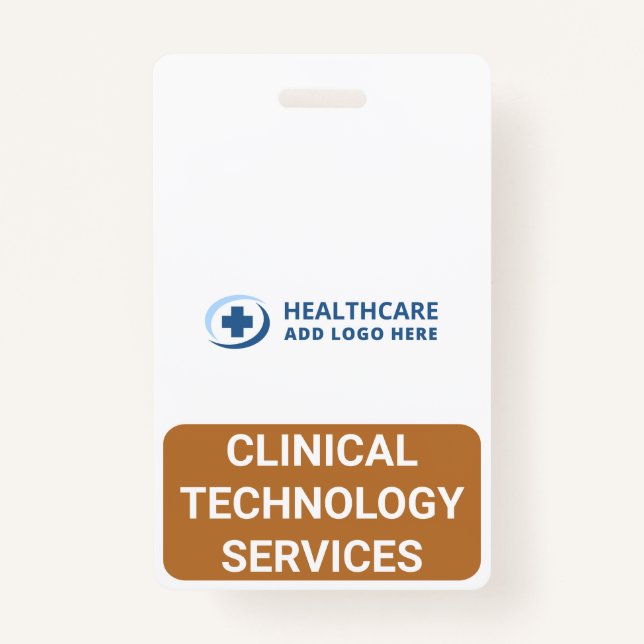 Custom CTS Clinical Technology Services Companion ID Badge (Front)
