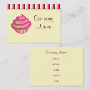 Custom Cupcake Bakery Business Cards