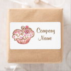Custom Cupcake Bakery Business Stickers Labels