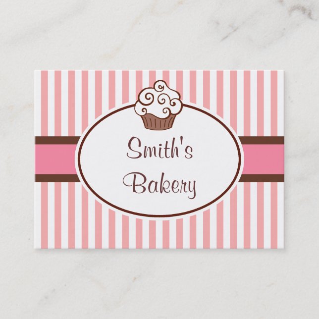 Custom Cupcake Business Cards (Front)