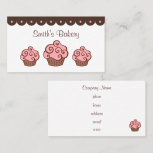 Custom Cupcake Business Cards