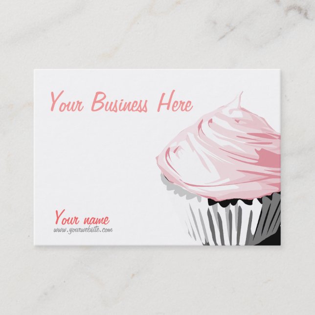 Custom cupcake business cards (Front)