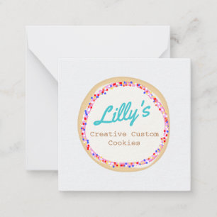 Custom Cupcake or Cookie Decorator Card