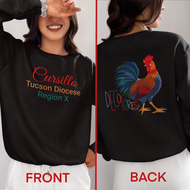 Custom Cursillo Decolores with Diocese & Region  Sweatshirt (Creator Uploaded)