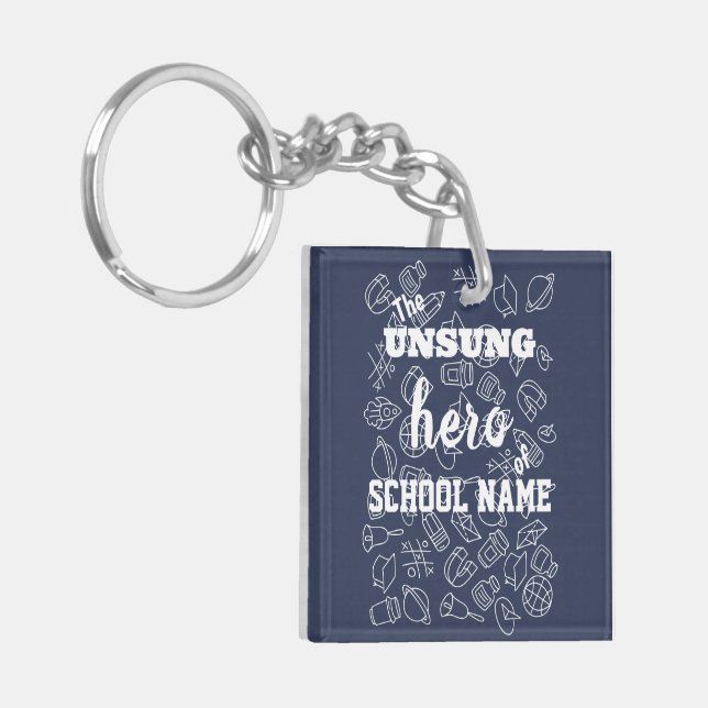 Custom Custodian/Staff Appreciation Key Ring (Front Left)