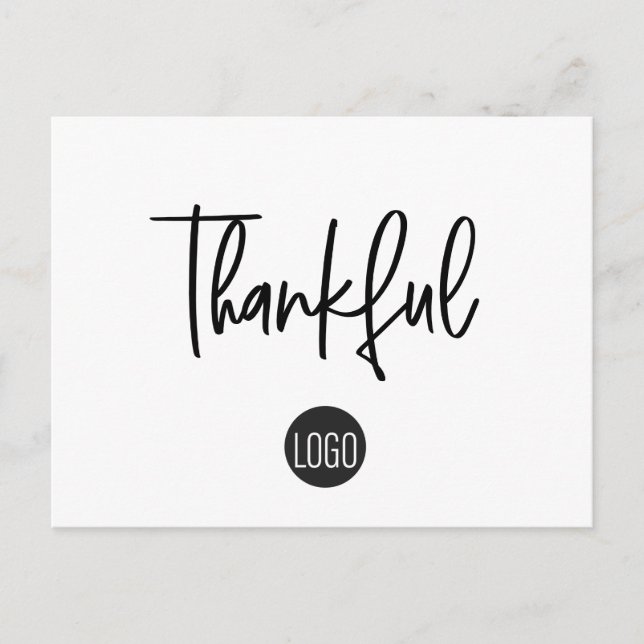 Custom Customer Appreciation Business Thankful Postcard (Front)