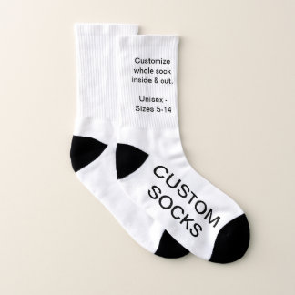 Custom Customisable Large Socks