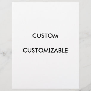 Custom Customise Customisable Blank Flyer