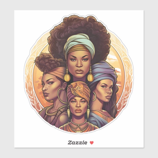 CUSTOM-CUT African American Women (Sheet)