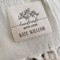 Custom cut and sew Handmade with love Ribbon