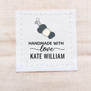 Custom cut and sew Handmade with love yarn Ribbon Grosgrain Ribbon