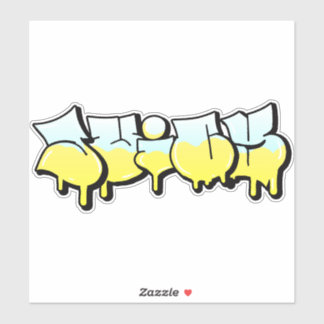 Custom-Cut "Juicy" Graffiti Vinyl Sticker