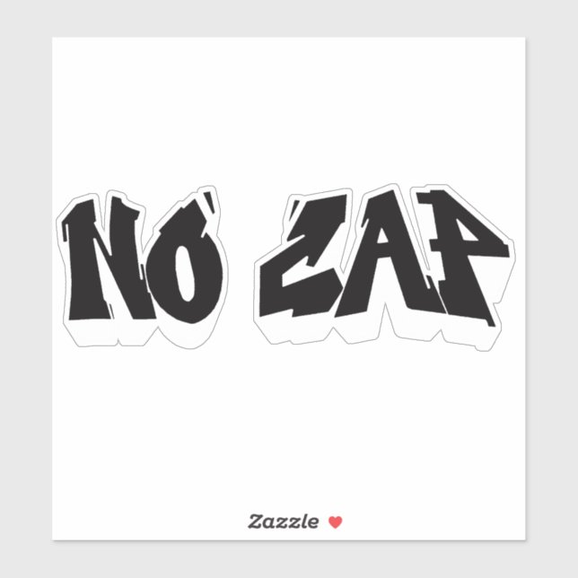 Custom-Cut "No Cap" Graffiti Vinyl Sticker (Sheet)